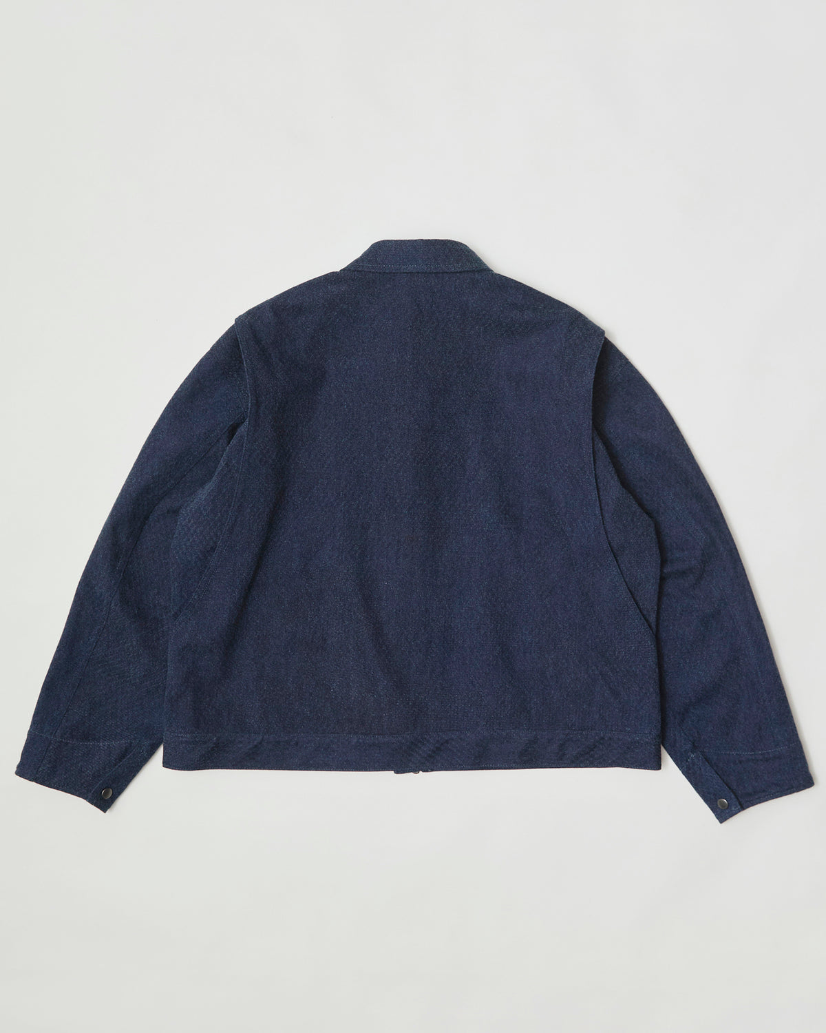 ZIP UP JACKET- 12.5oz Rainbow Denim +Needles Punch-