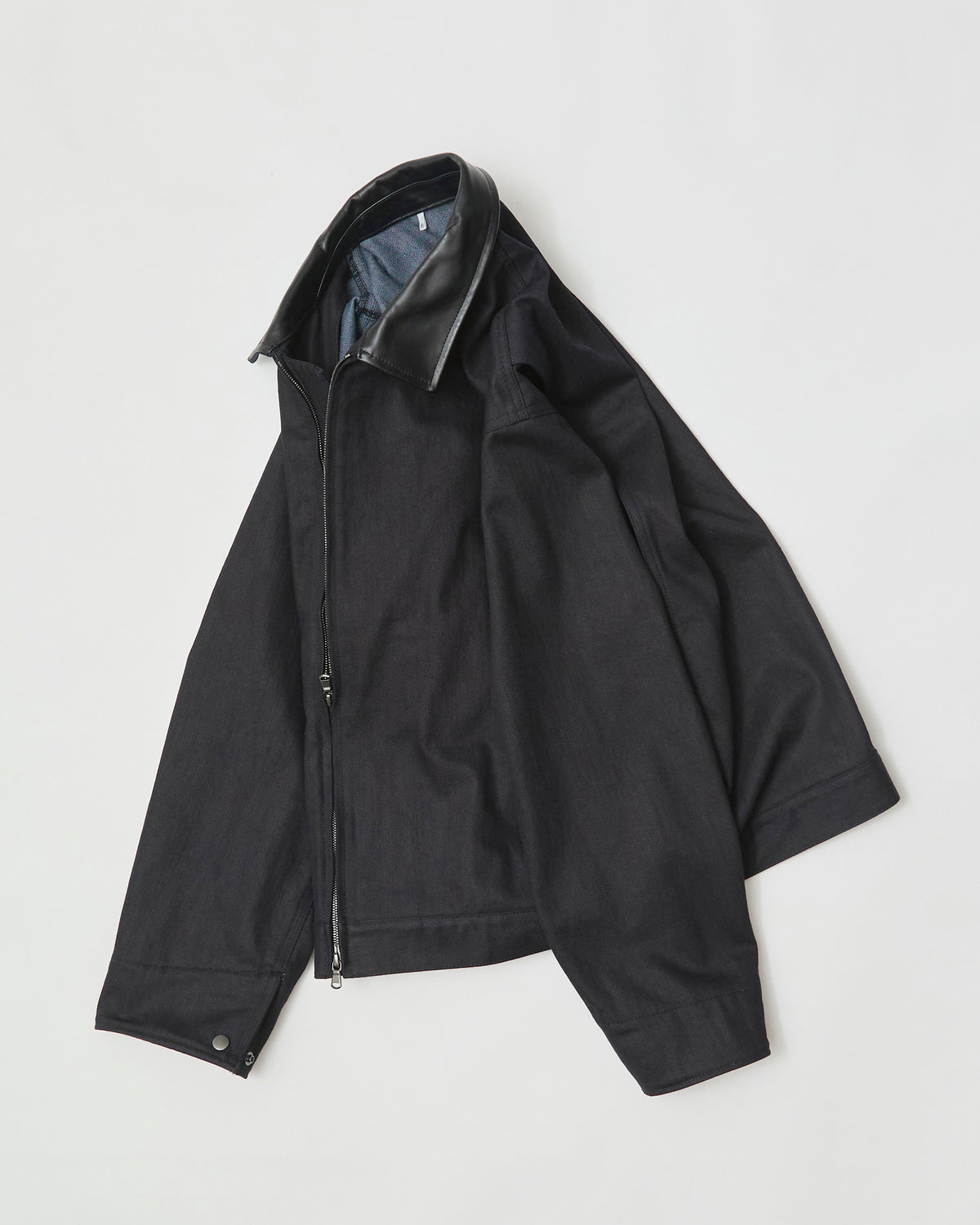 ZIP UP JACKET- 12.5oz Rainbow Denim + SUMI Chintzfinish -