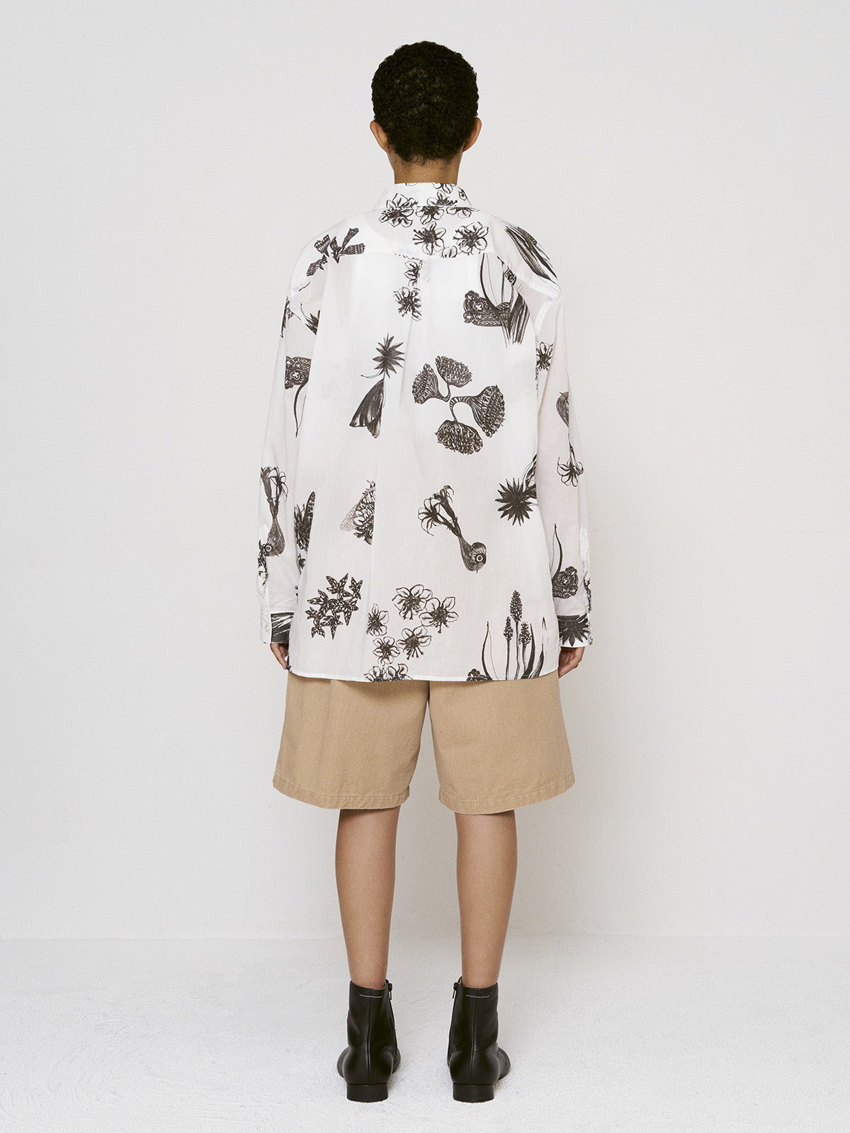 SHORT PANTS - Pigment Print Chino Cloth -