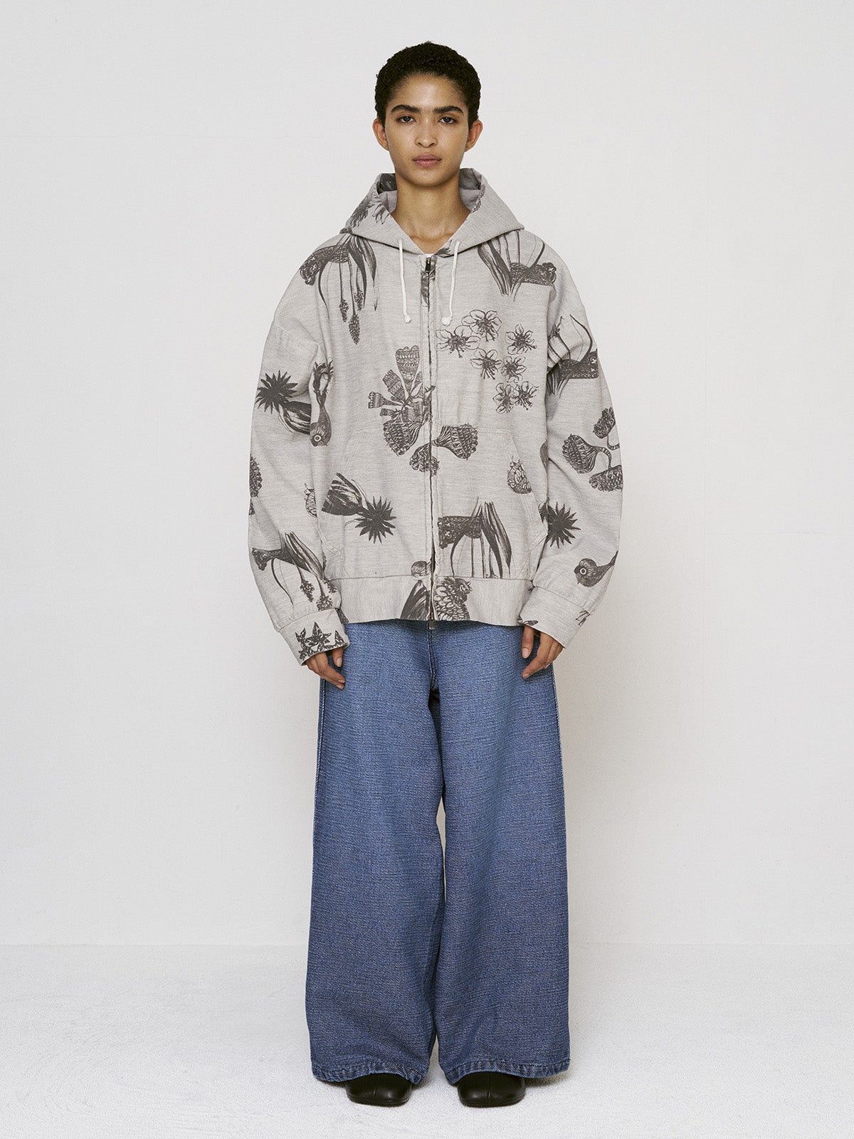 BAGGY PANTS - Super Big  Slub FAB -