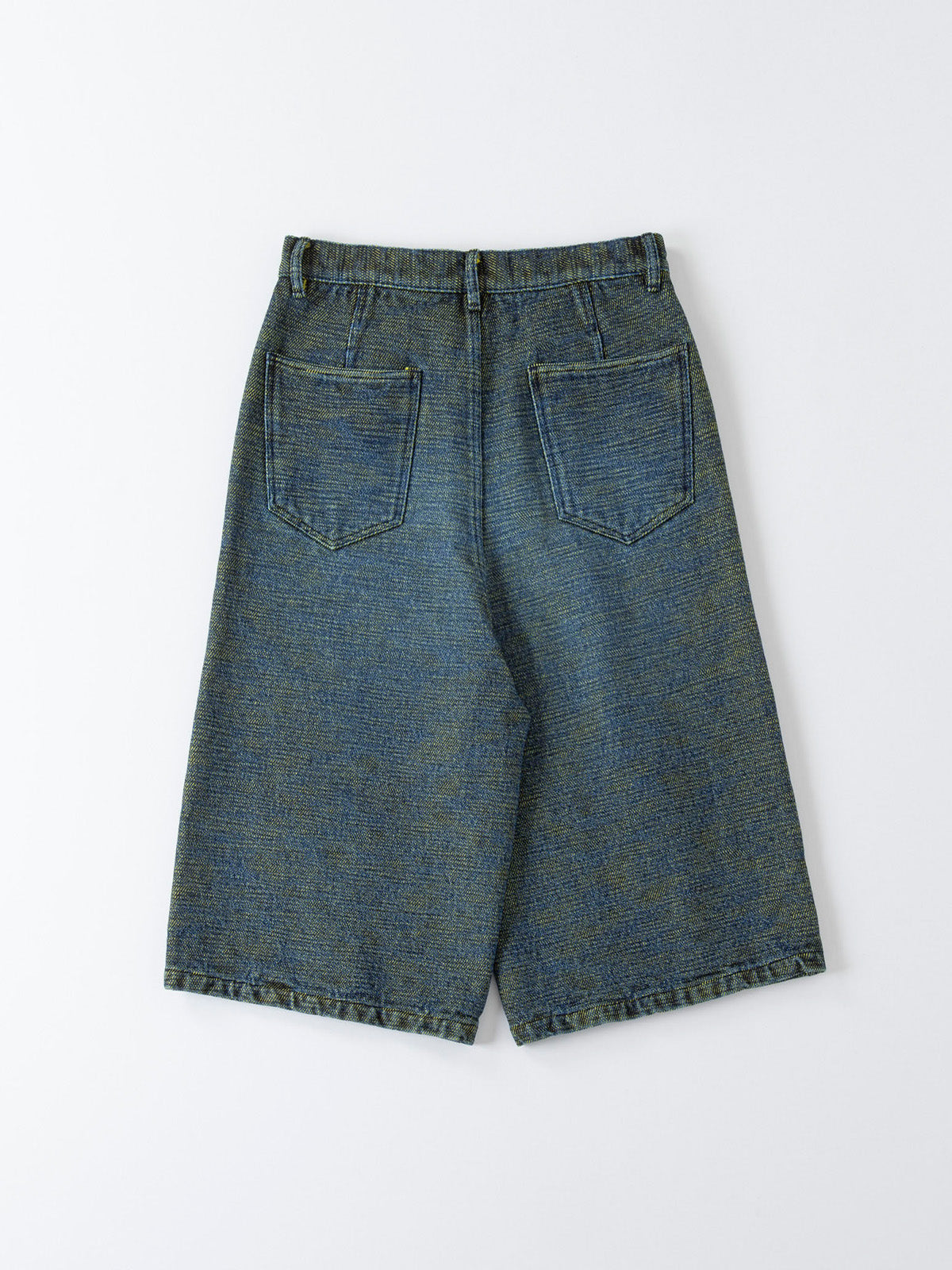 BAGGY CROPPED PANTS - Super Big  Slub FAB -