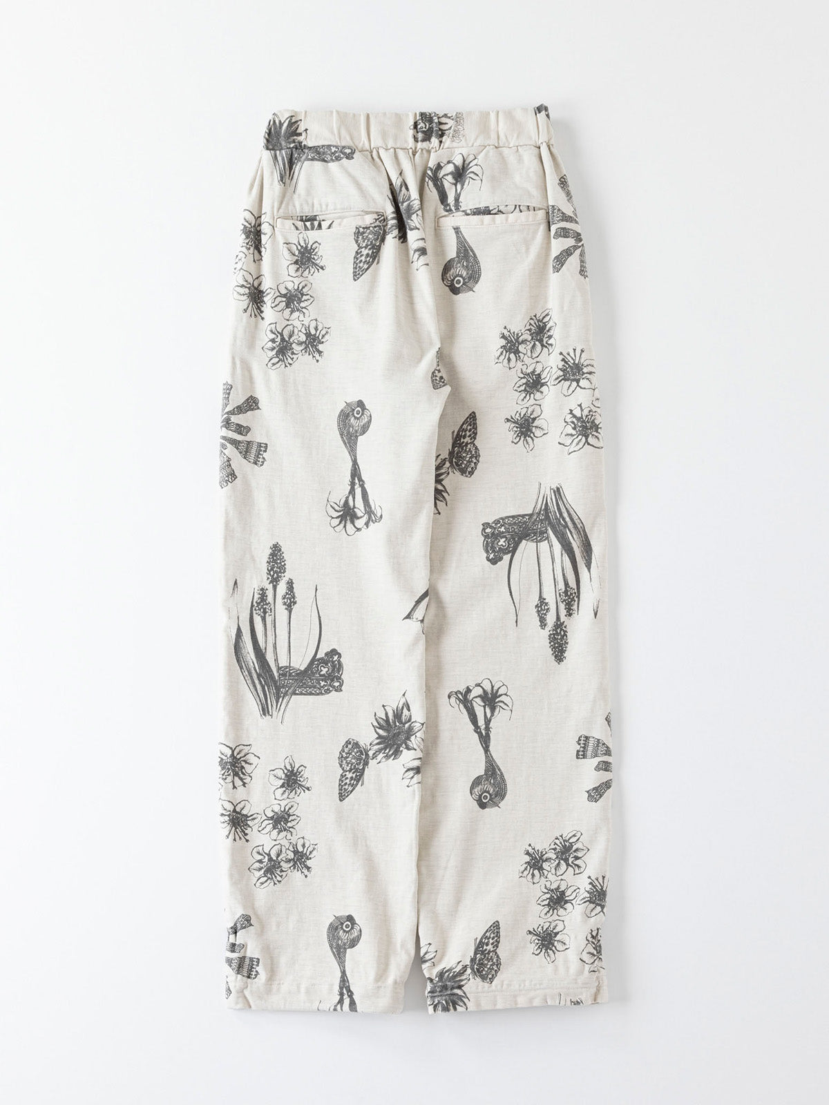 EASY PANTS - Drawing Print Doble Cloth -