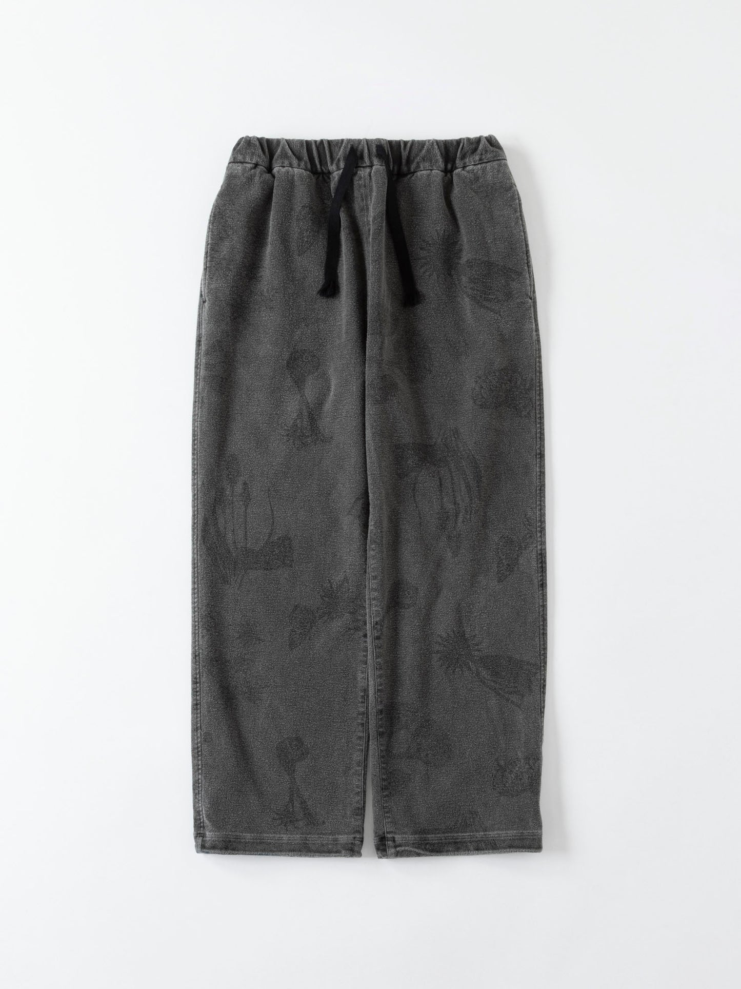 EASY PANTS - Drawing Sumi Print Doble＋Needle＋Sumi O.D -