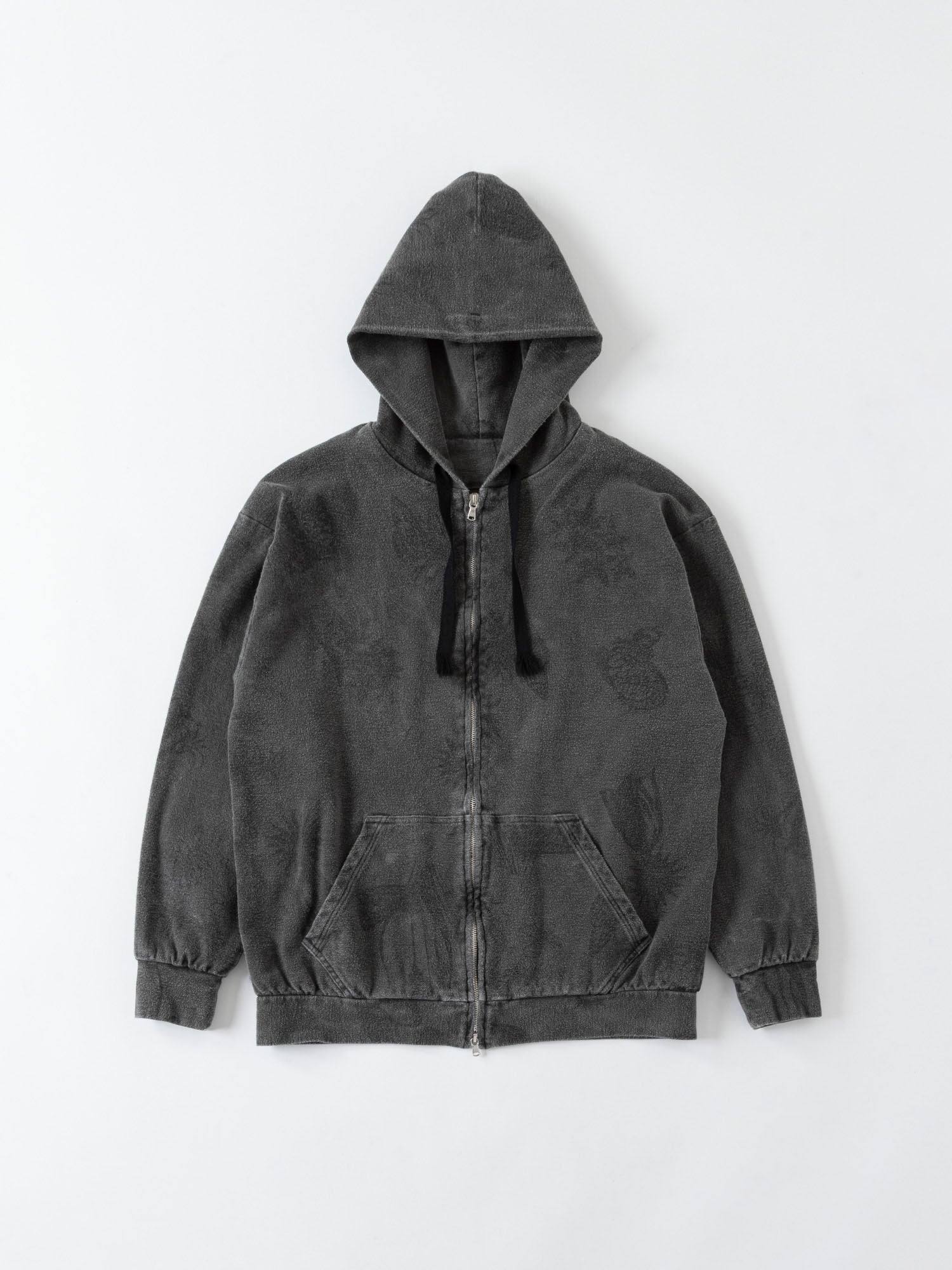 ZIP UP HOODED - Drawing Sumi Print Doble + Needle + Sumi O.D -