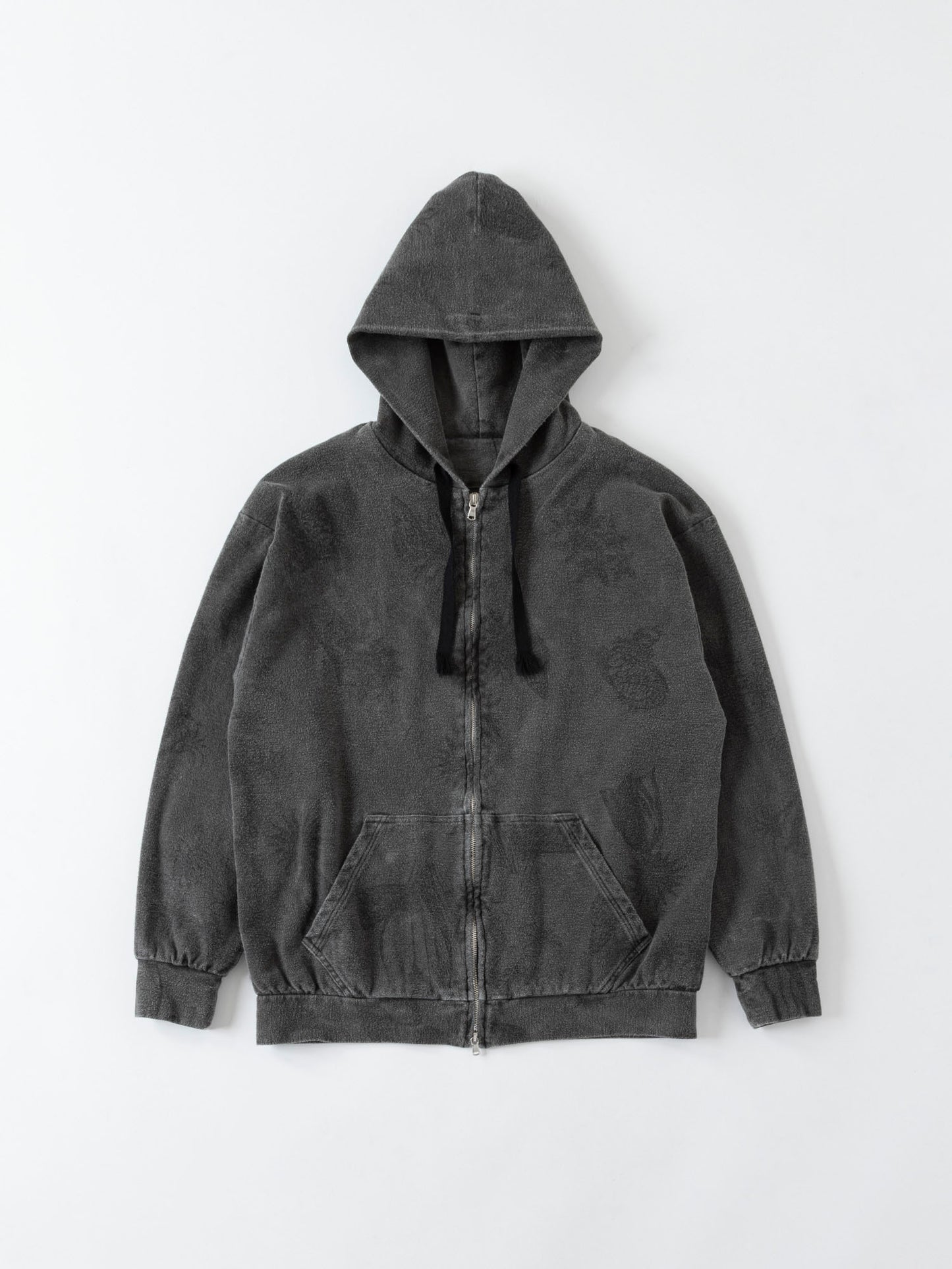 ZIP UP HOODED - Drawing Sumi Print Doble + Needle + Sumi O.D -