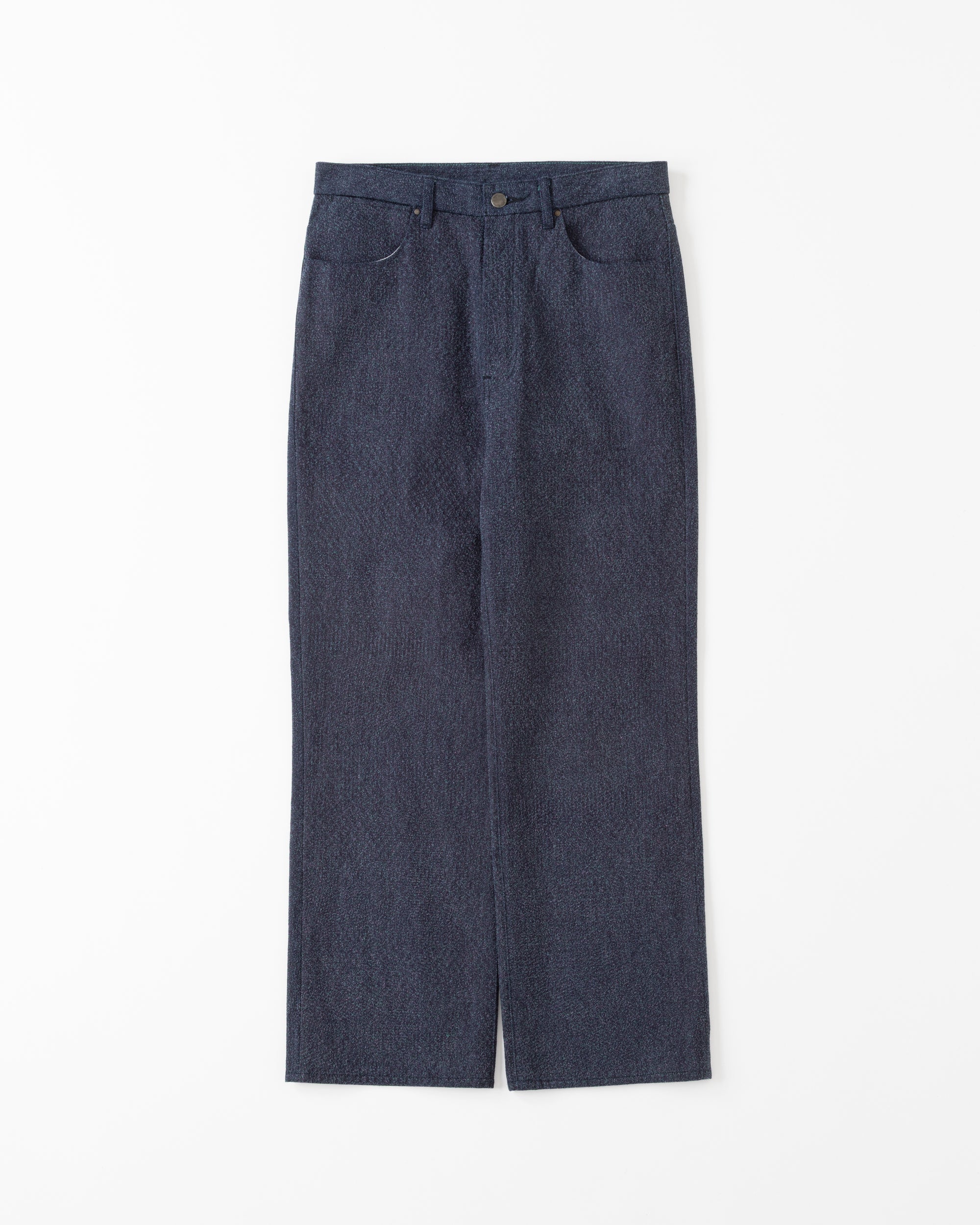DENIM STRAIGHT TROUSER - 12.5oz Rainbow Denim ＋Needles Punch-