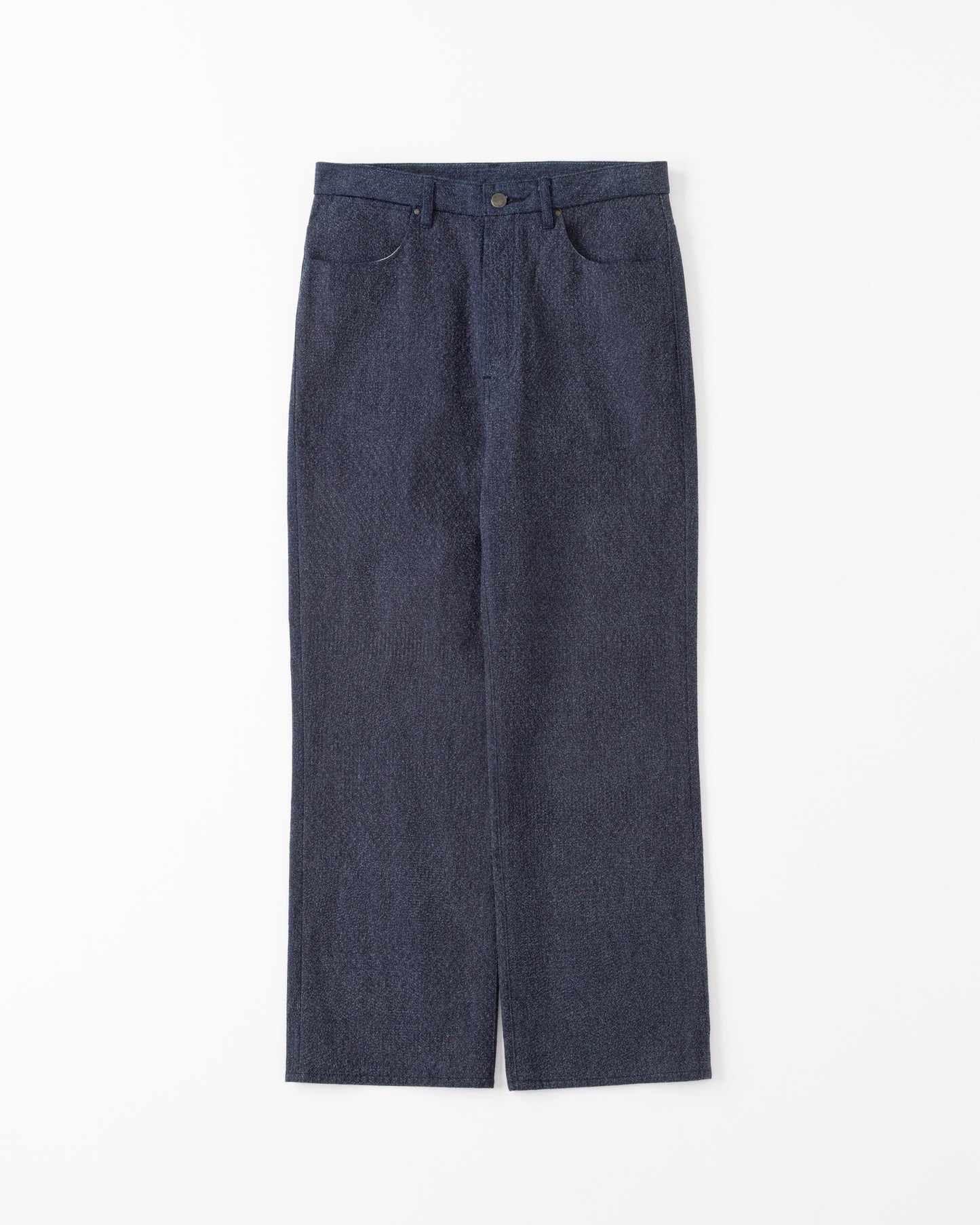 DENIM STRAIGHT TROUSER - 12.5oz Rainbow Denim ＋Needles Punch-