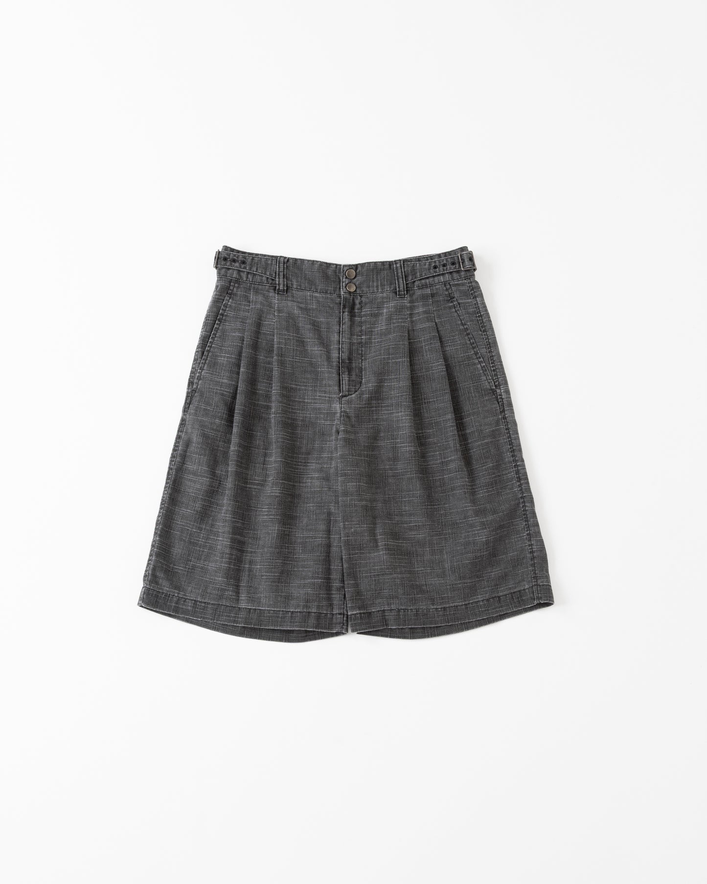 GRUKHA SHORTS - Kasuri Fab＋Overdye-
