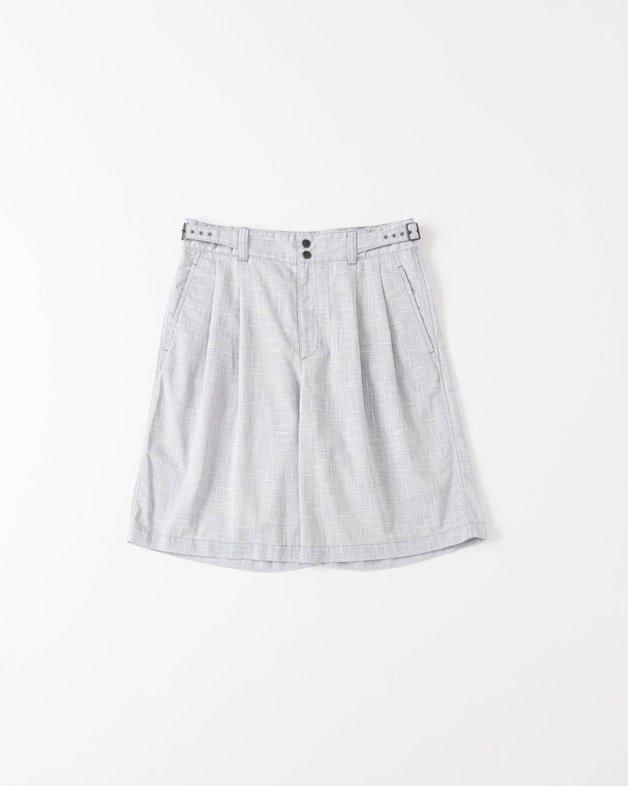 GRUKHA SHORTS - Kasuri Fab＋Overdye-