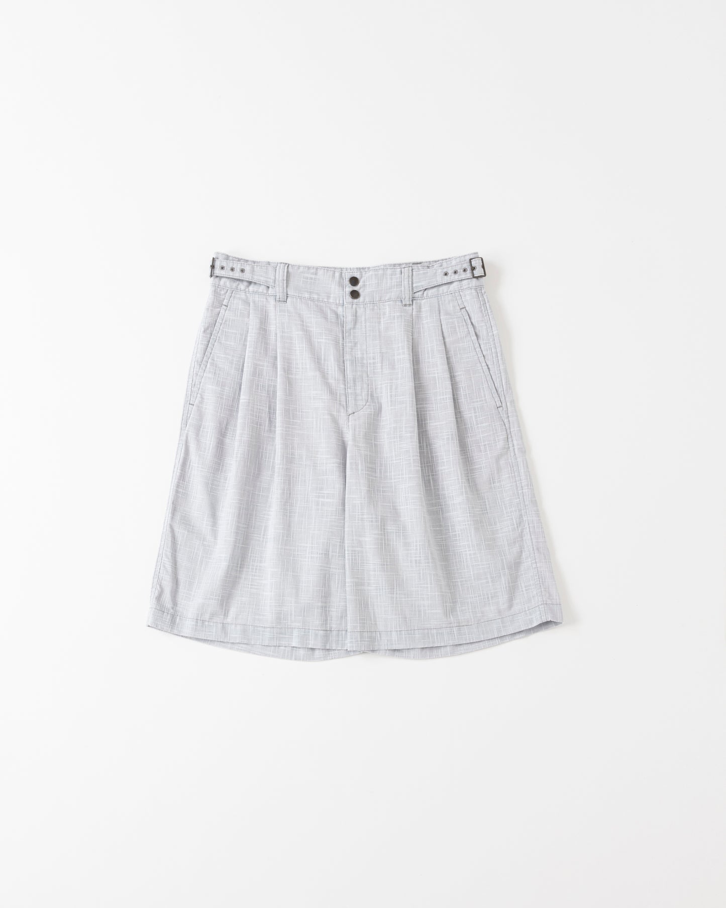 GRUKHA SHORTS - Kasuri Fab＋Overdye-