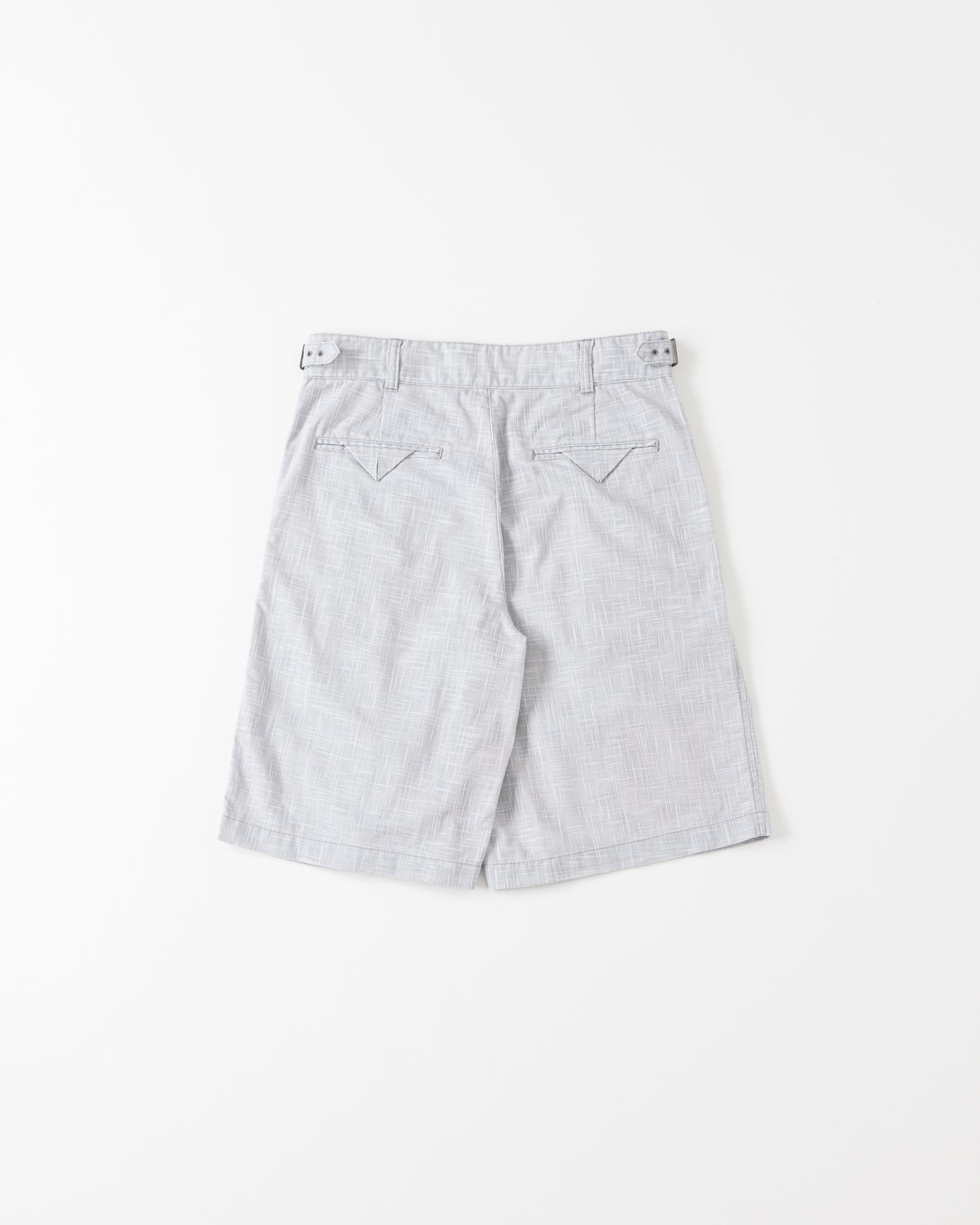 GRUKHA SHORTS - Kasuri Fab＋Overdye-