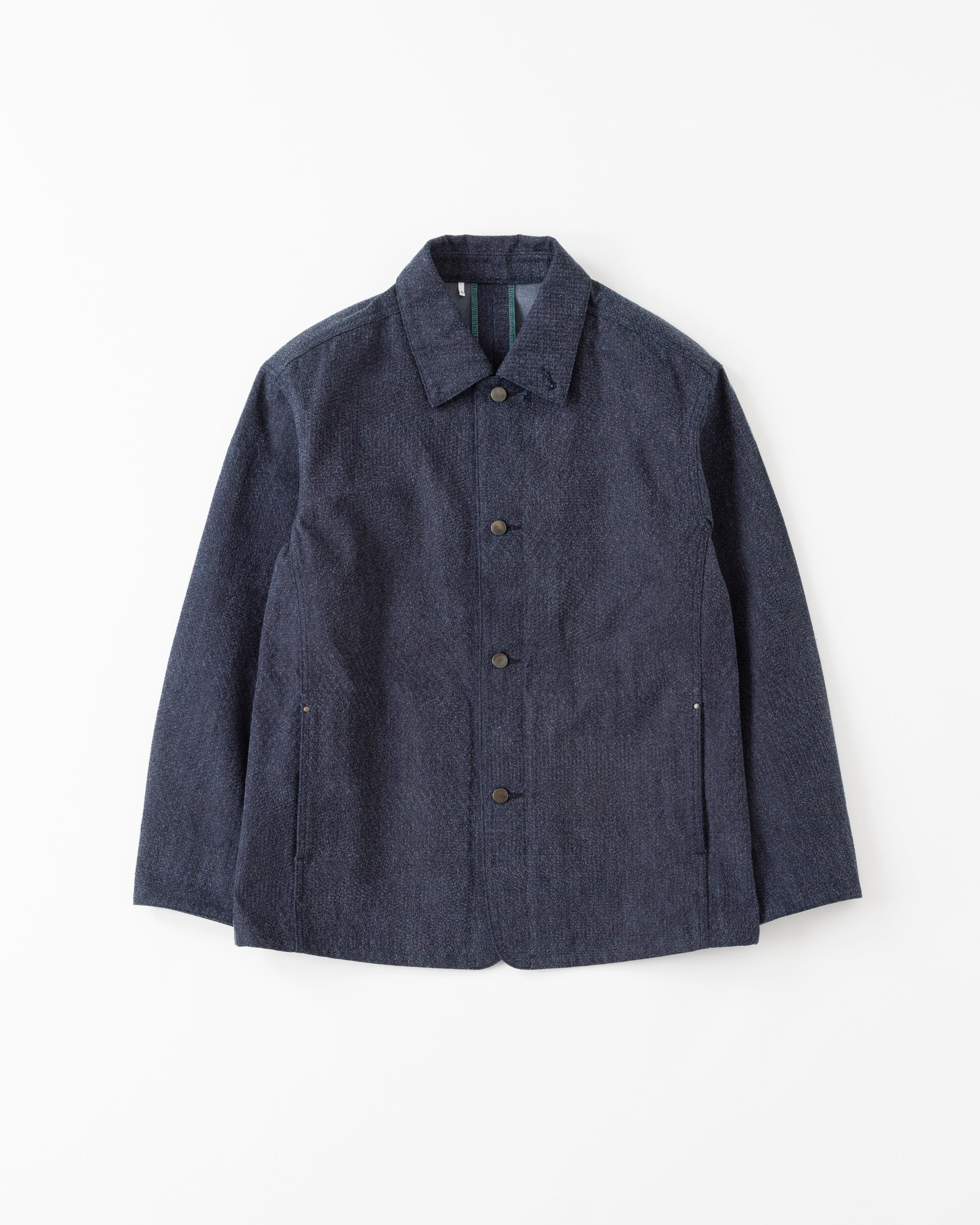 DENIM WORK JACKET - 12.5oz Rainbow Denim ＋Needles Punch-