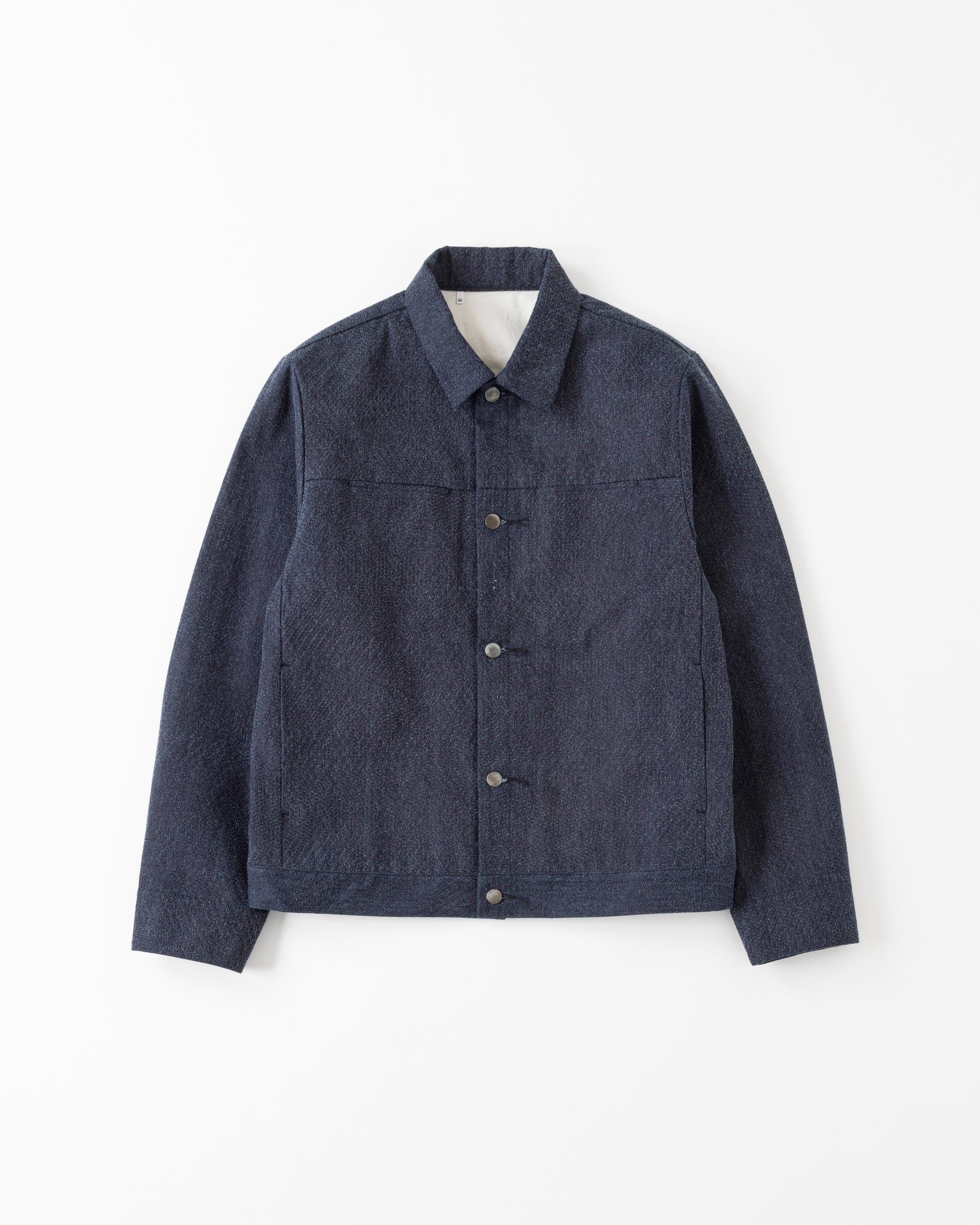 DENIM TRUCKER JACKET - 12.5oz Rainbow Denim ＋Needles Punch-