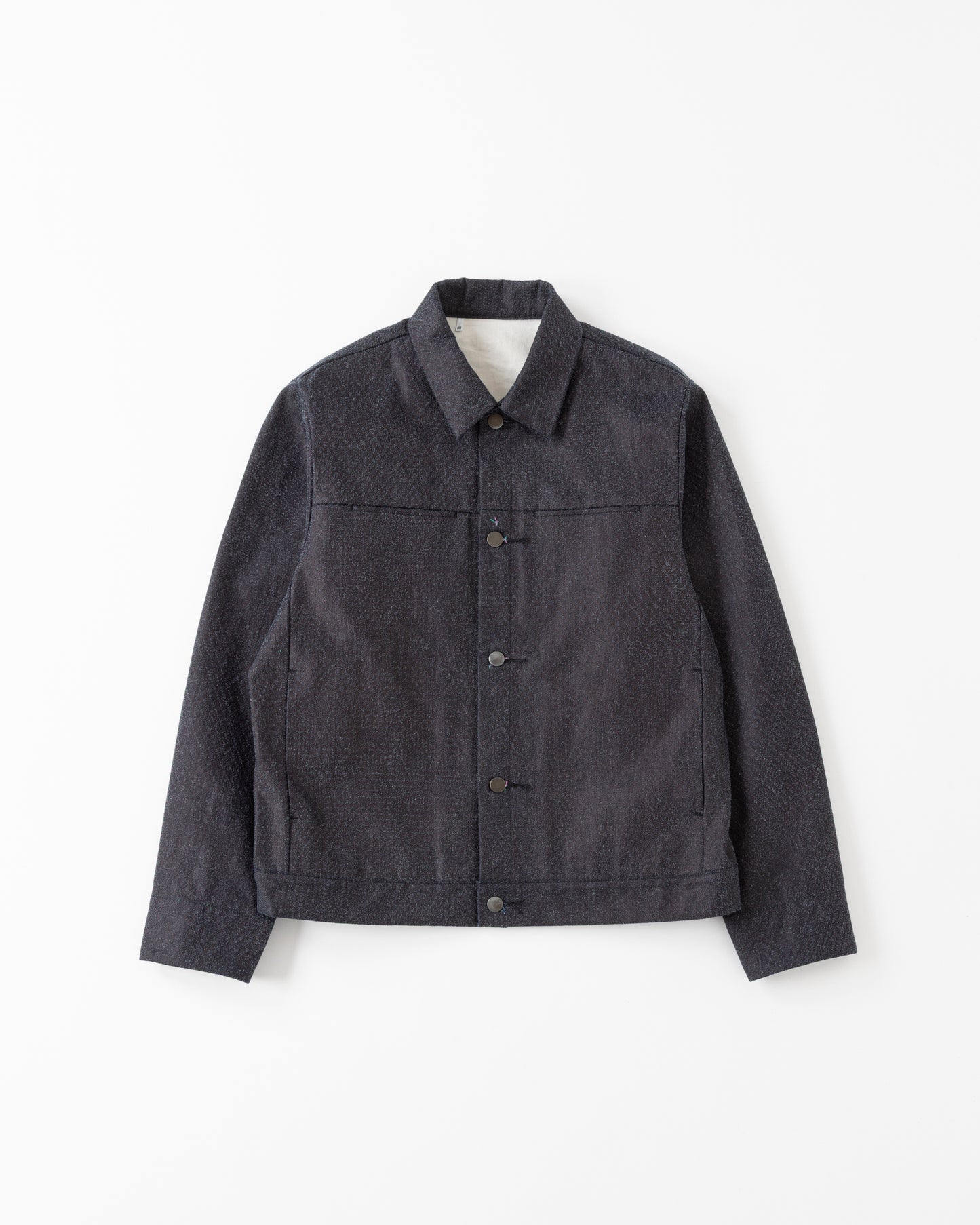 DENIM TRUCKER JACKET - 12.5oz Rainbow Denim + SUMI ＋Needles Punch -