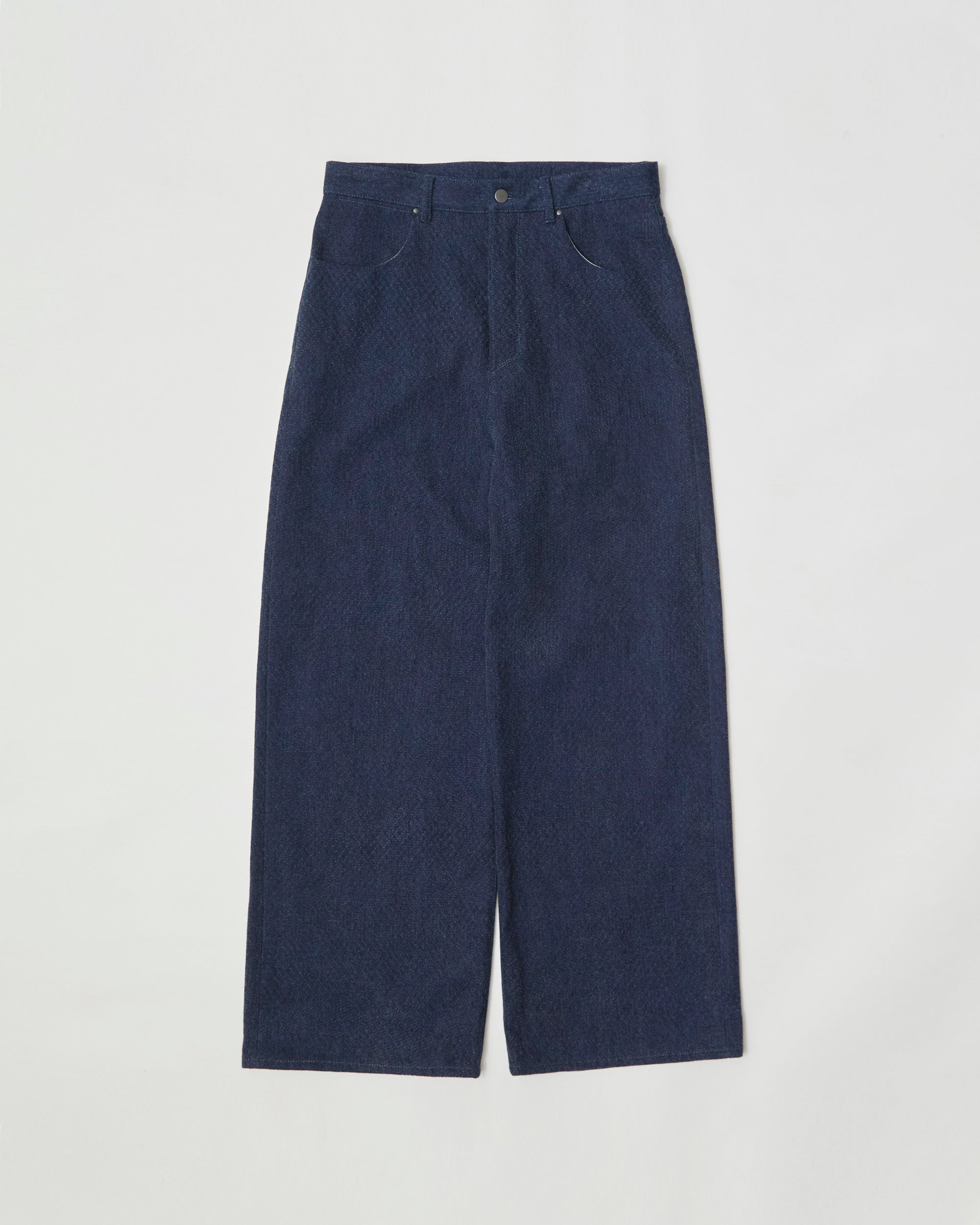 CURVY LEG TROUSER - 12.5oz Rainbow Denim ＋Needles Punch-