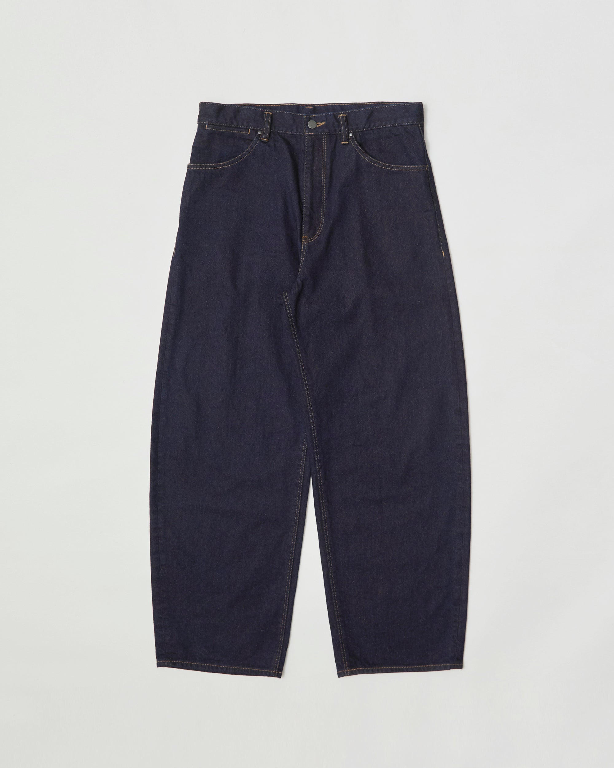 5POCKET PANT- Kakishibu Silk Nep Denim