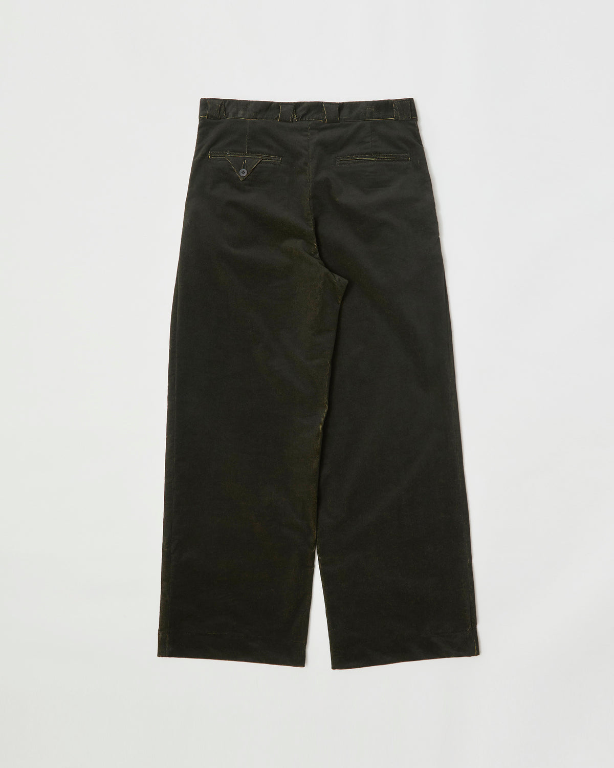 WIDE STRAIGHT TROUSER- Airy Corduroy Pigment Print -
