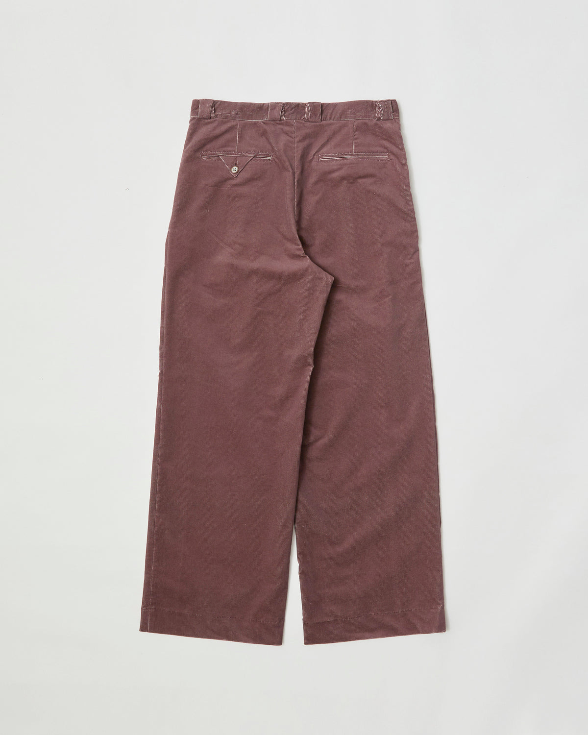 WIDE STRAIGHT TROUSER- Airy Corduroy Pigment Print -