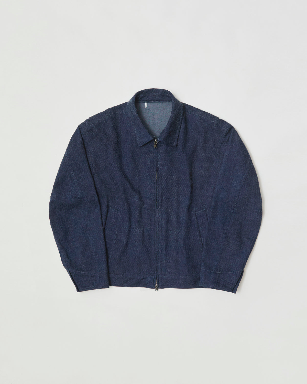 ZIP UP JACKET- 12.5oz Rainbow Denim ＋Needles Punch-