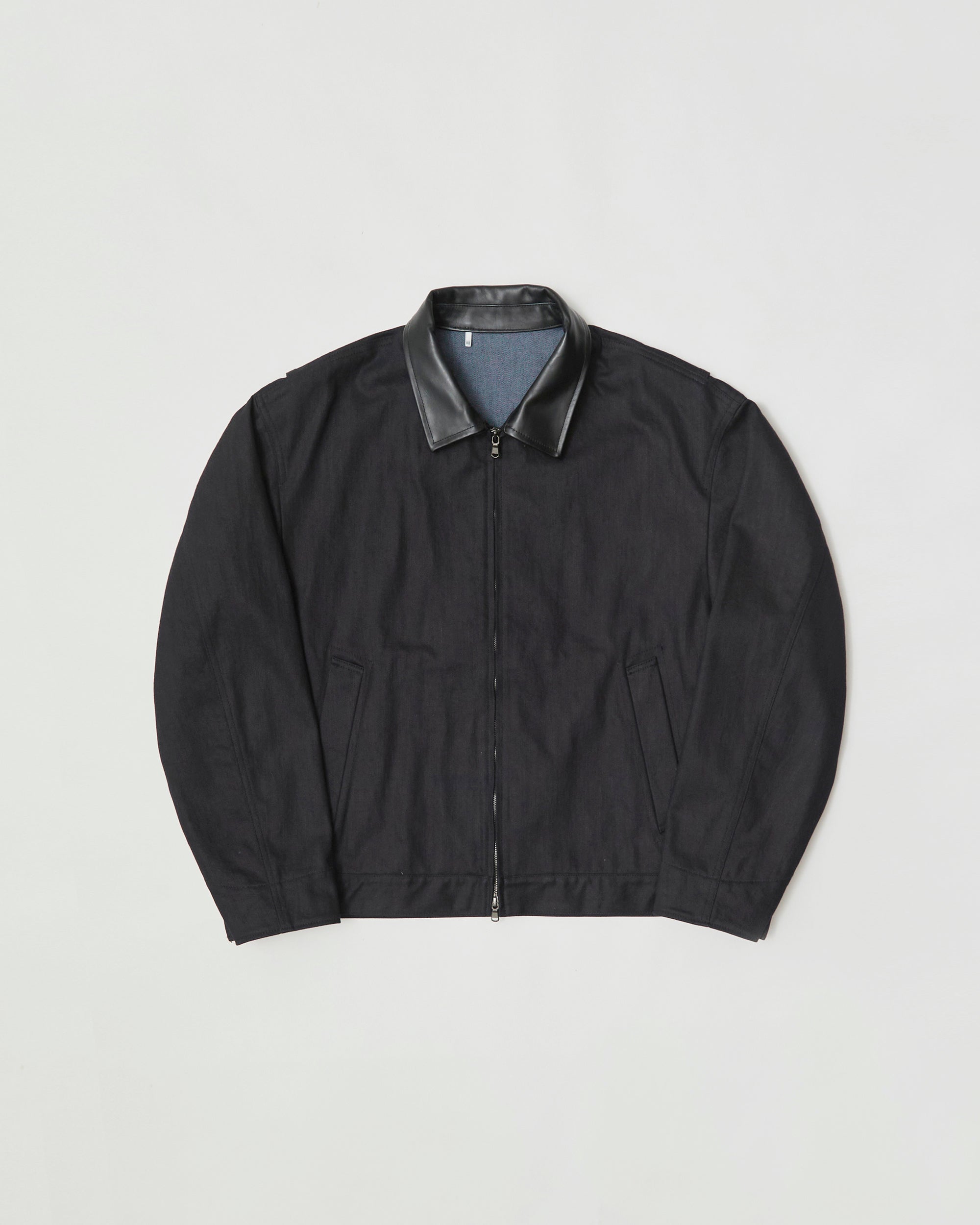 ZIP UP JACKET- 12.5oz Rainbow Denim + SUMI  Chintzfinish -