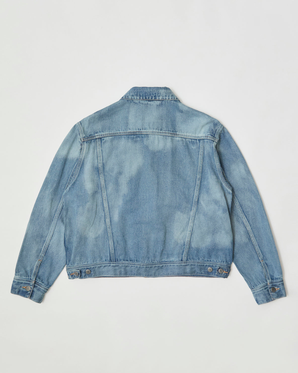 TRUCKER JACKET- Kakishibu Linen Denim-