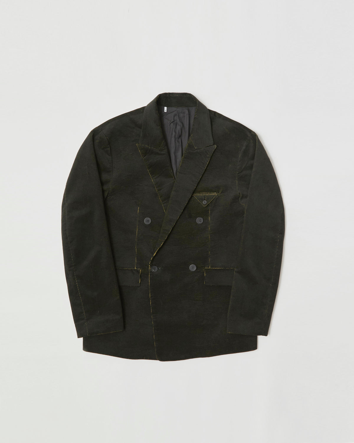 DOUBLE JACKET- Airy Corduroy Pigment Print -