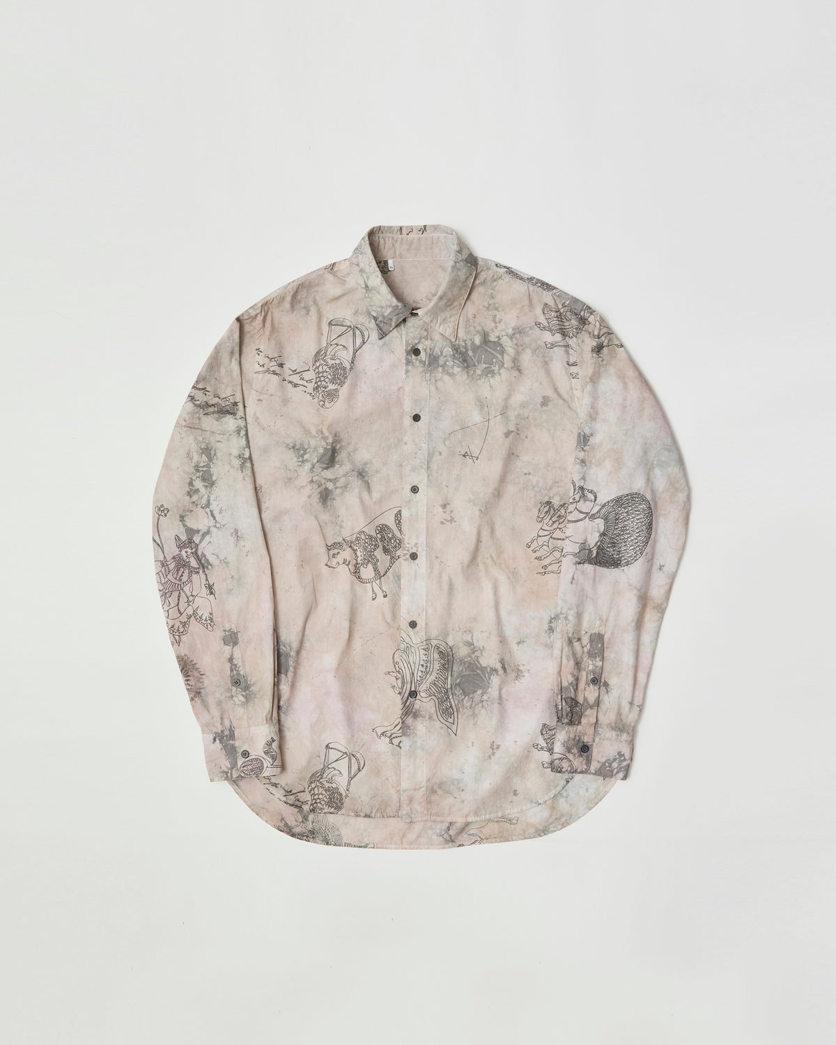 BROAD L/SHT - Hand Drawing SUMI Printing＋Overdye -