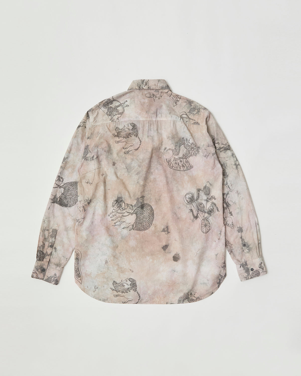 BROAD L/SHT - Hand Drawing SUMI Printing＋Overdye -
